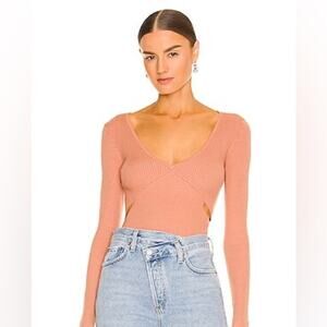 NWT CAMILA COELHO Ribbed Cutout Sweater